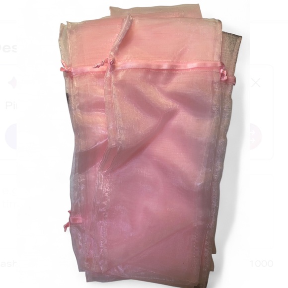 12 Mesh Organza Gift Bags 15x6 - Picture 3 of 5